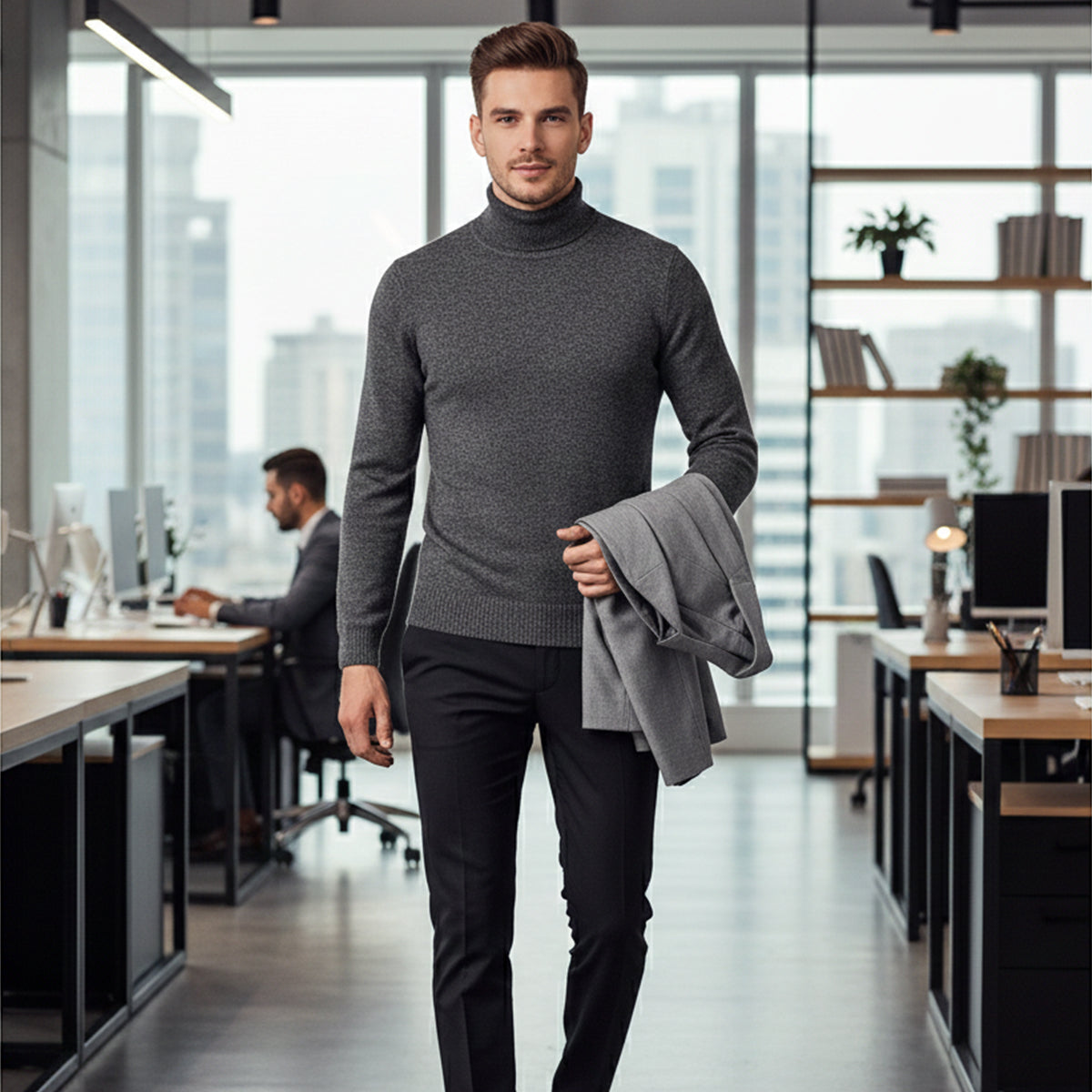 The Highclere Merino Turtleneck for Men