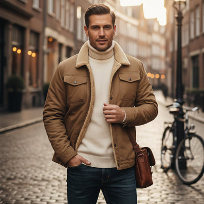 The New York Warm Fleece Lined Winter Coat for Men