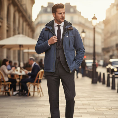 The Westwood Men’s Winter Warm Fleece Lined Hooded Jacket