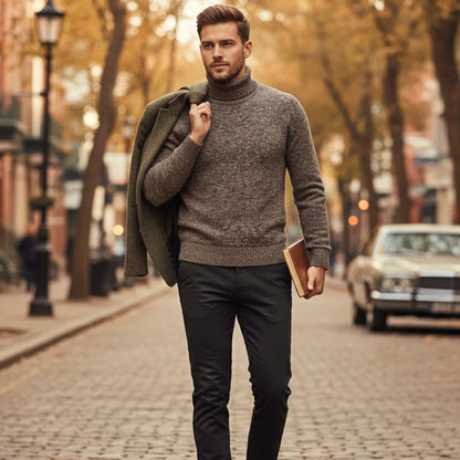 The Highclere Merino Turtleneck for Men