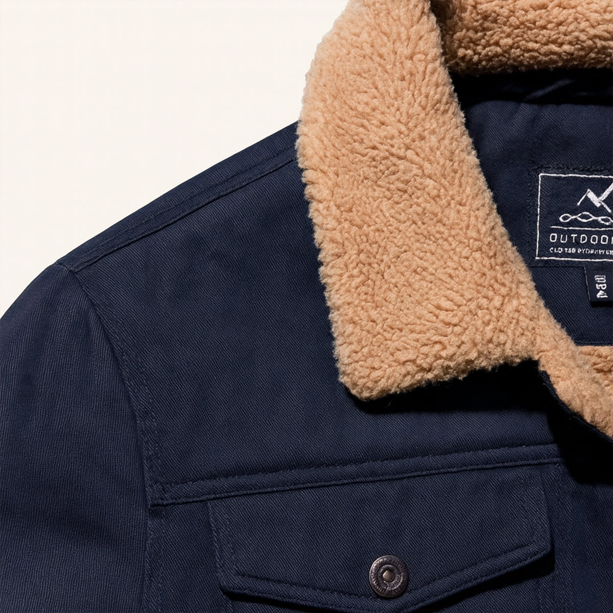 The Piombino Men’s Sherpa Lined Padded Bomber Jacket with Shearling Collar