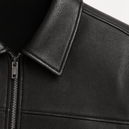 The Chianti Men’s Classic Zip Biker Leather Jacket