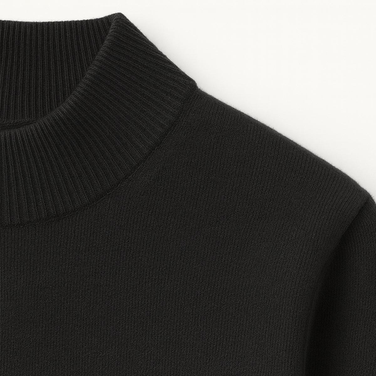 The Taranto Men’s Plain Mock Neck Knit Sweater