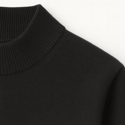 The Taranto Men’s Plain Mock Neck Knit Sweater