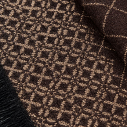 The Champs Élysées Cashmere Merino Scarf for Men - Burgundy