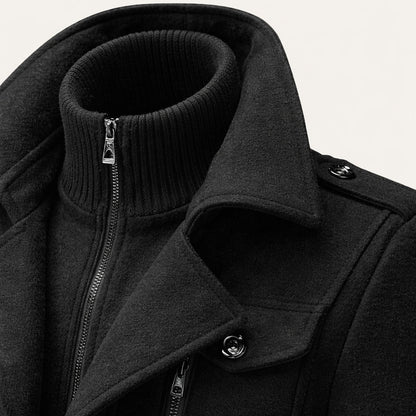 The Somerset Men's Elegant Winter Wool Blend Coat