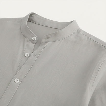 Summer Casual Linen Men Shirt Relaxed Fit