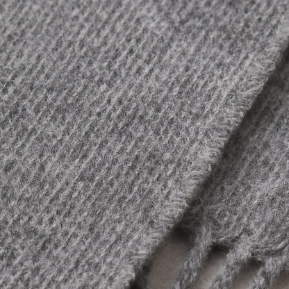 The Rive Gauche Cashmere Merino Scarf for Men - Gray