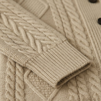 The Lanchester 100% Cashmere Cardigan for Men