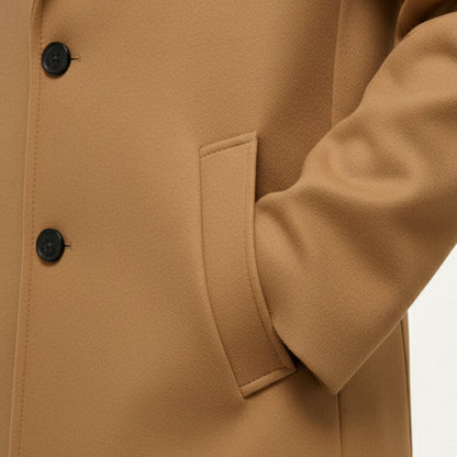 The Belmont Men’s Elegant Classic Wool Winter Overcoat