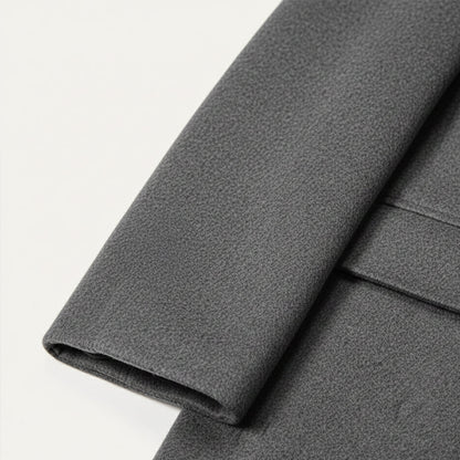 The Alderney Men's Elegant Warm Long Wool Blend Coat