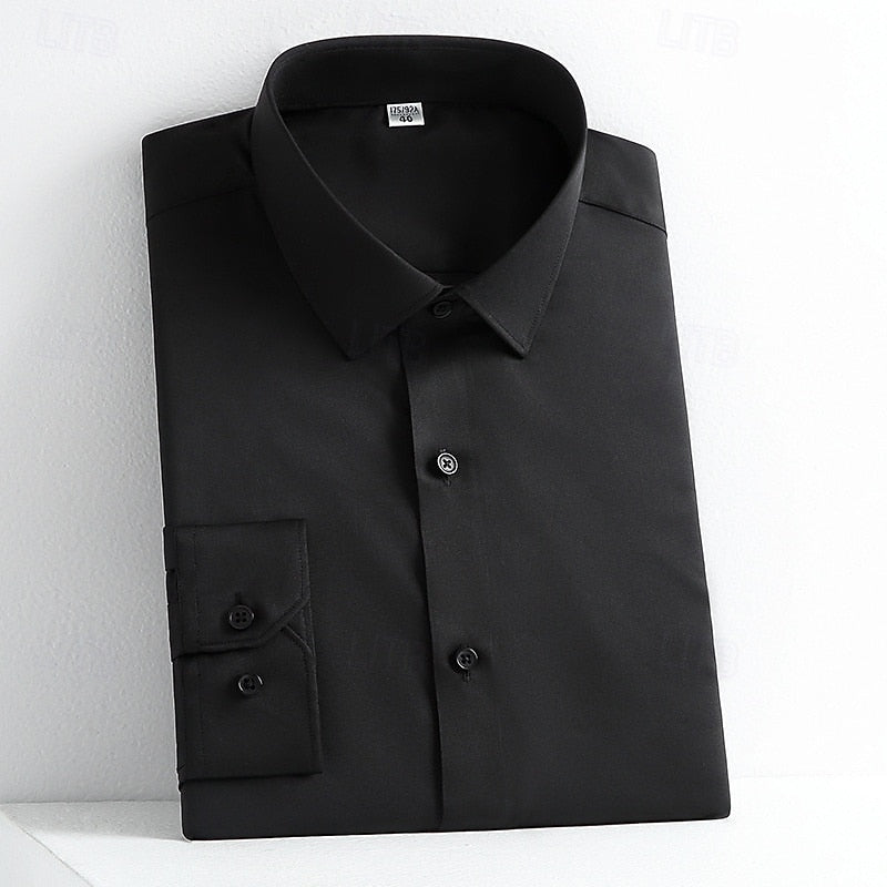 Alessandro | Classic Long Sleeve Cotton Dress Shirt for Any Occasion