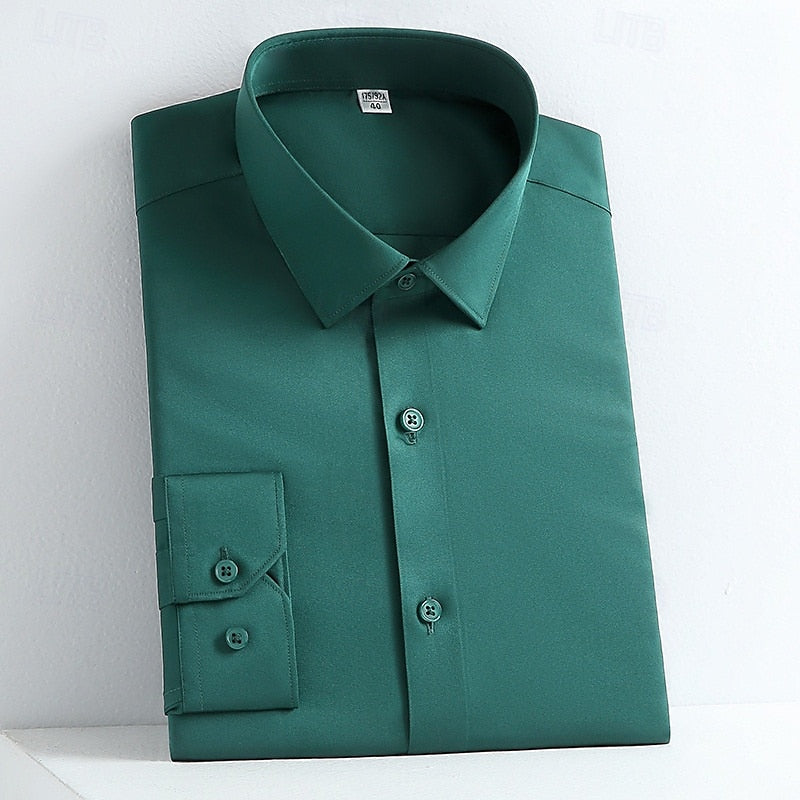 Alessandro | Classic Long Sleeve Cotton Dress Shirt for Any Occasion