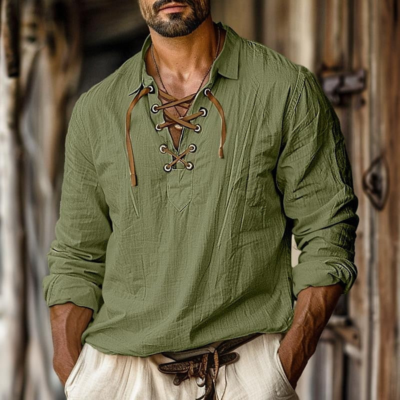 Men's Long Sleeve Linen Shirt for Every Occasion