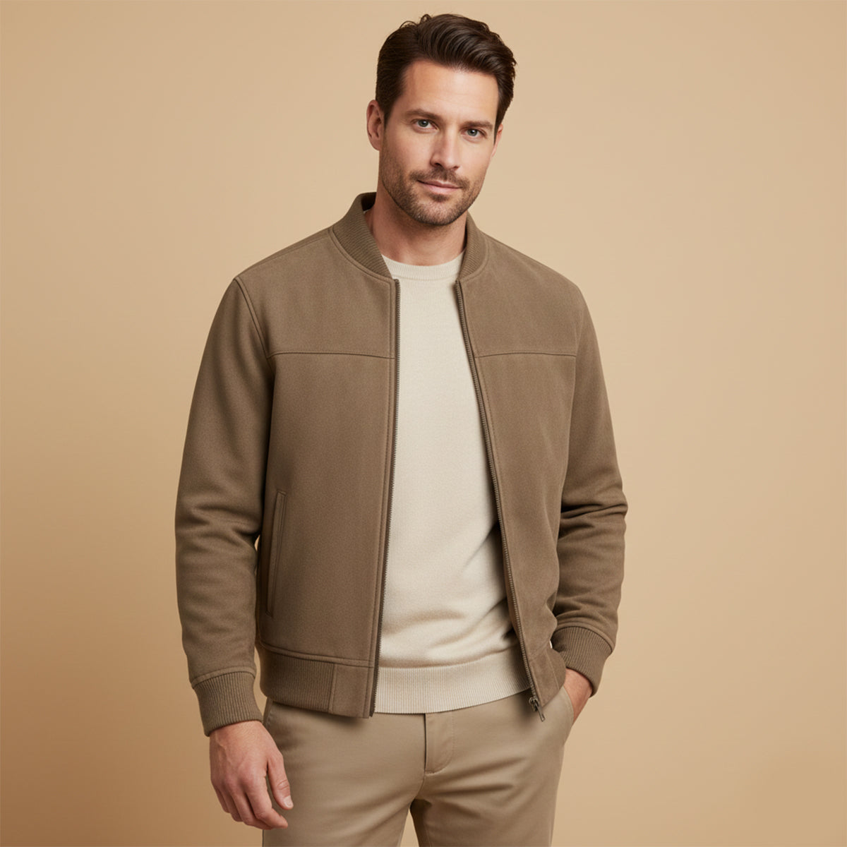 The Verona Elegant Suede Jacket for Men - 2025 Premium Autumn Design