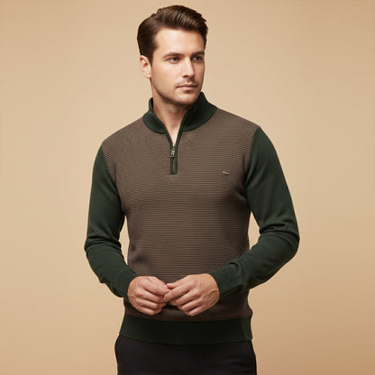 The Oban Men’s Half Zip Knit Winter Sweater