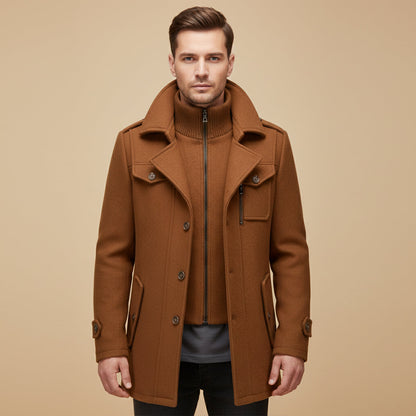 The Somerset Men's Elegant Winter Wool Blend Coat