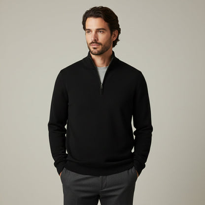 The Pescara Men’s  Smart Casual  Quarter Zip Sweater