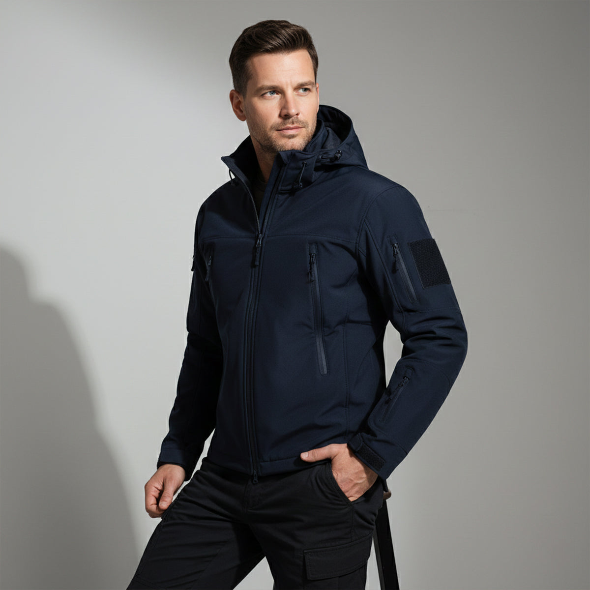 The Falkirk Men’s Waterproof Tactical Jacket with Hood