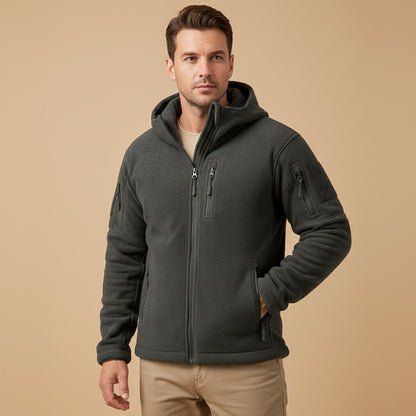 The Moray Men's Winter Fleece Tactical Hooded Jacket