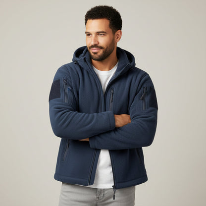 The Moray Men's Winter Fleece Tactical Hooded Jacket