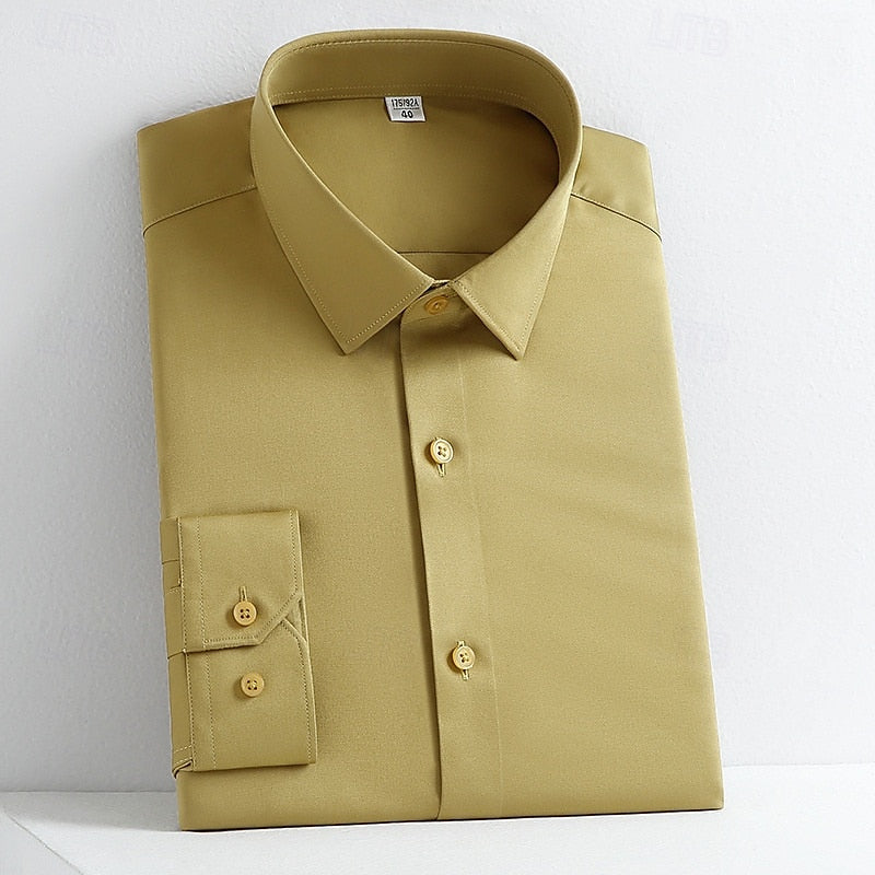 Alessandro | Classic Long Sleeve Cotton Dress Shirt for Any Occasion