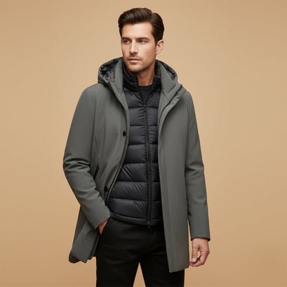 The Maybach Men’s Waterproof Winter Parka Coat Jacket with Hood