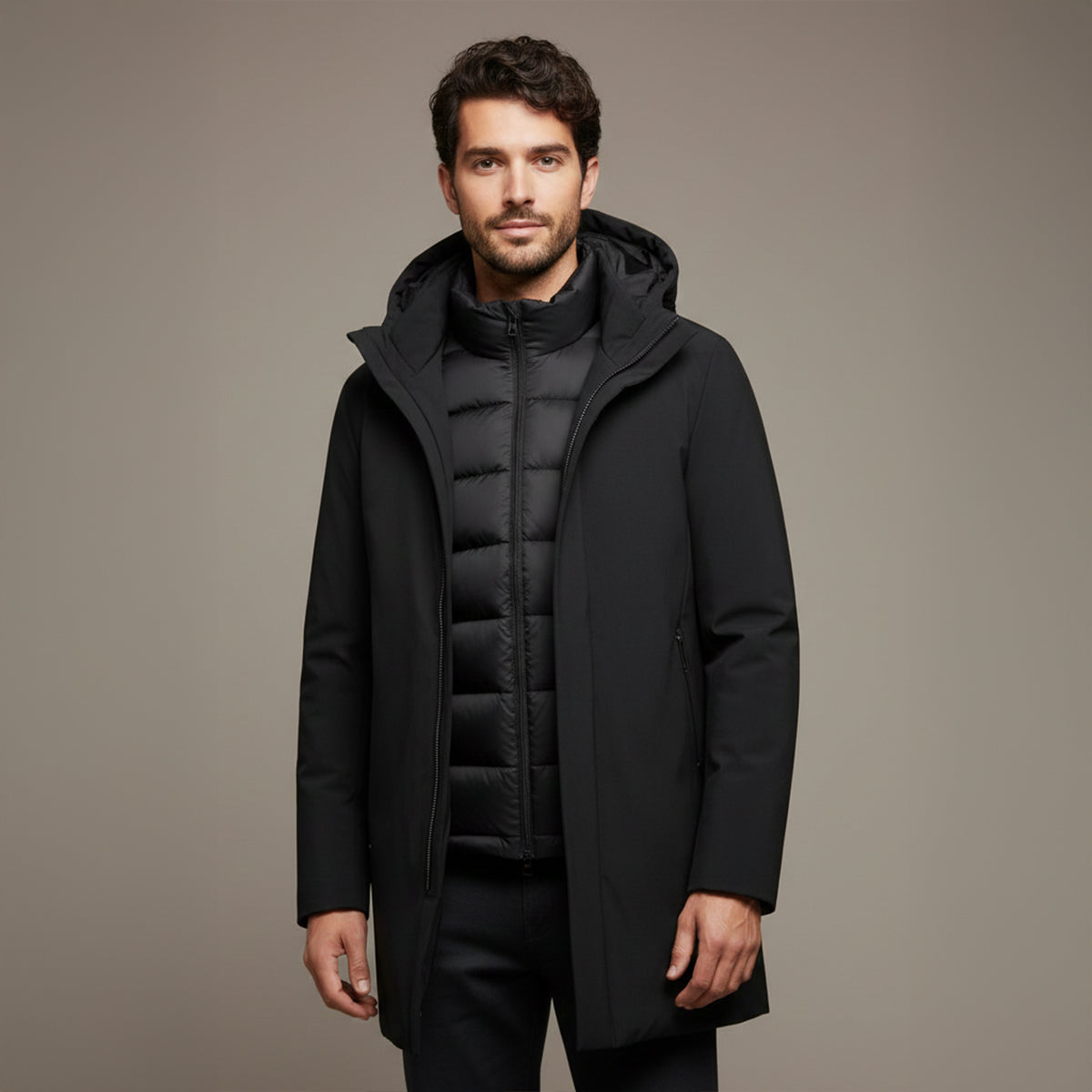 The Maybach Men’s Waterproof Winter Parka Coat Jacket with Hood