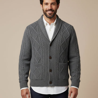 The Winchester 100% Cashmere Cardigan for Men