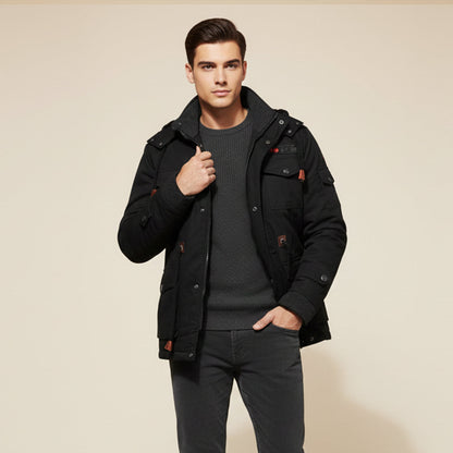 The Fenwick Men’s Thick Plush Lining Hooded Winter Jacket
