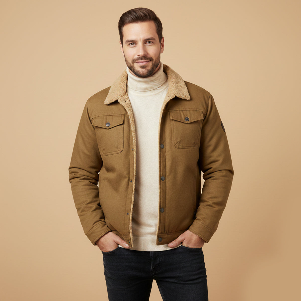 The New York Warm Fleece Lined Winter Coat for Men