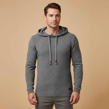 The Watford Men’s Hooded Warm Knit Sweater