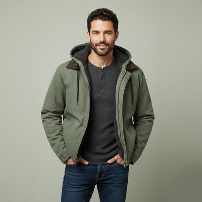 The Eastwood Men’s Winter Warm Fleece Lined Hooded Jacket