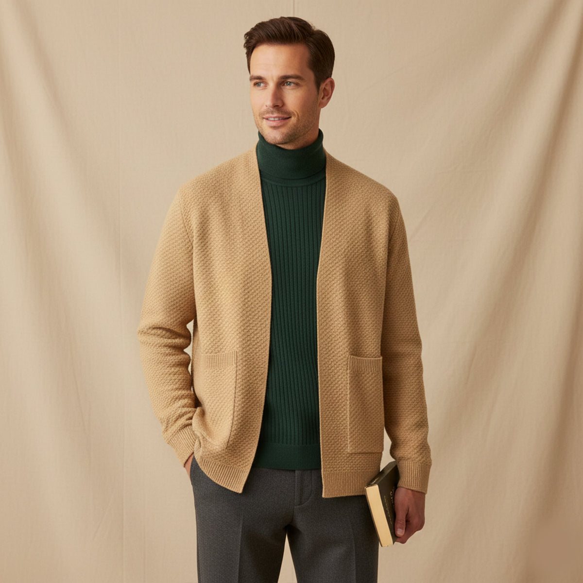 The Oslo Knit Cardigan – Men’s Open Front Casual Cardigan