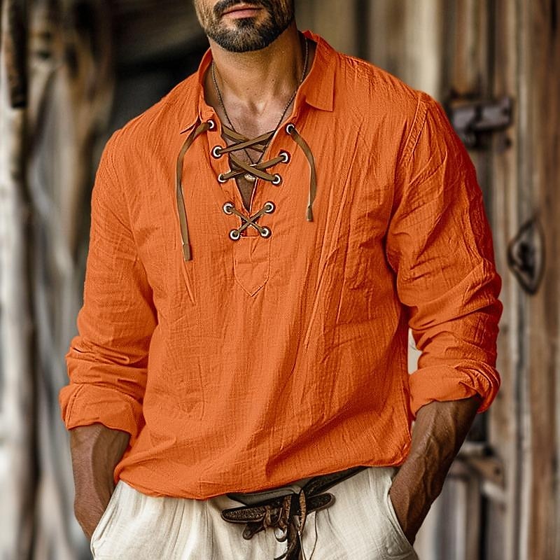 Men's Long Sleeve Linen Shirt for Every Occasion