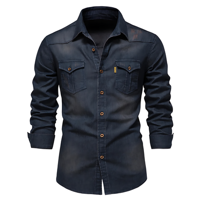 Stylish Men's Denim Shirt for Everyday Wear