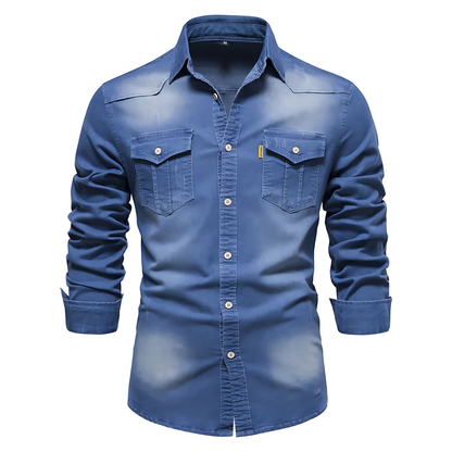 Stylish Men's Denim Shirt for Everyday Wear