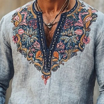 Sebastiano | Men's Bohemian Summer Shirt for Festivals